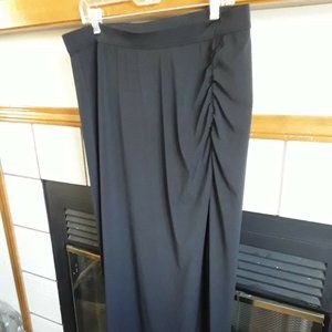 Sexy Lane Bryant Black Long Skirt Front slit 14/16